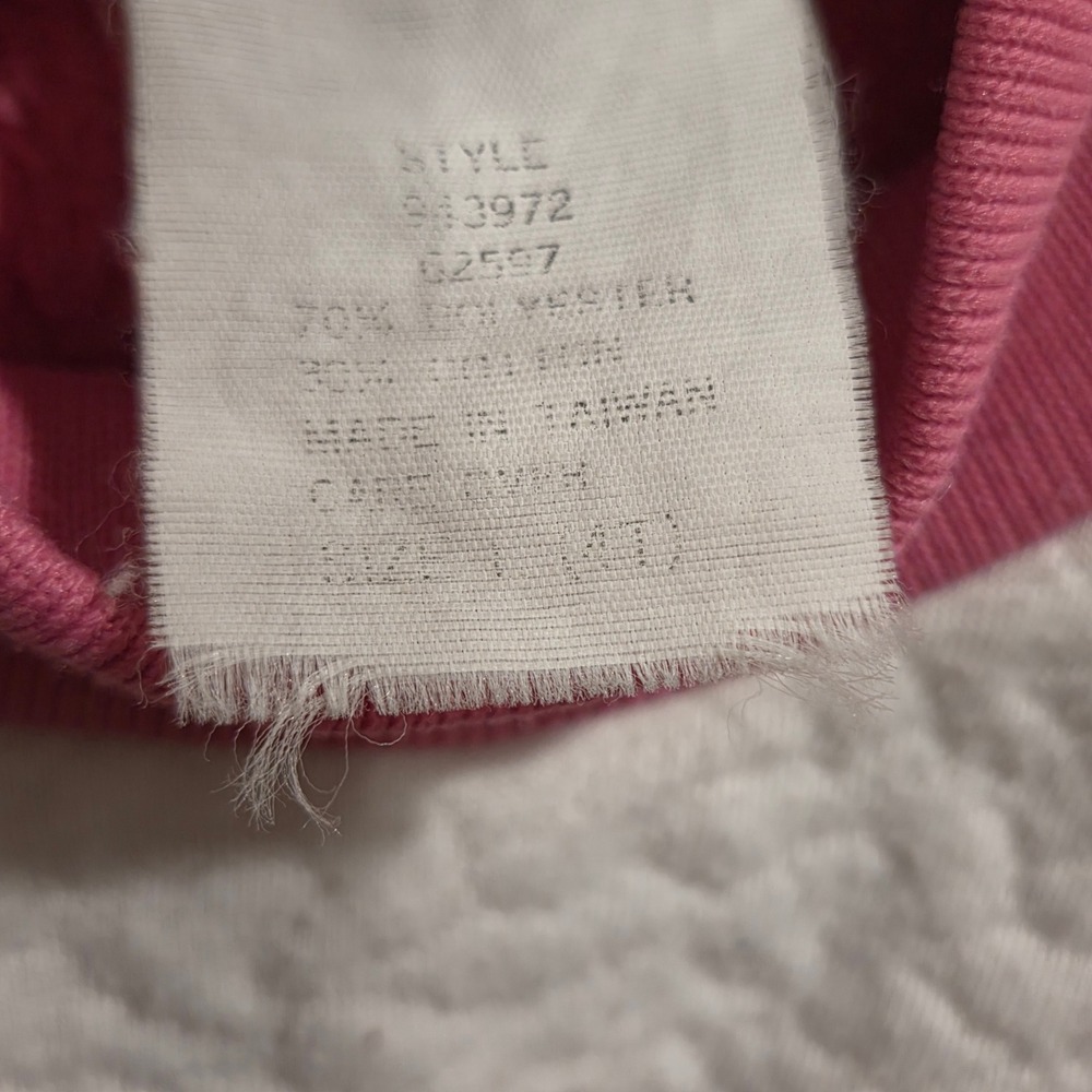 Vintage 1989 Ocean Pacific Pink Cat Tracksuit Set Kids Size 4T 80s OP Fleece - Picture 8 of 11